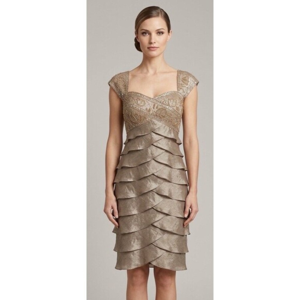 Ignite Evenings by Carol LinWomen's 4P, beaded & sequin top embellished